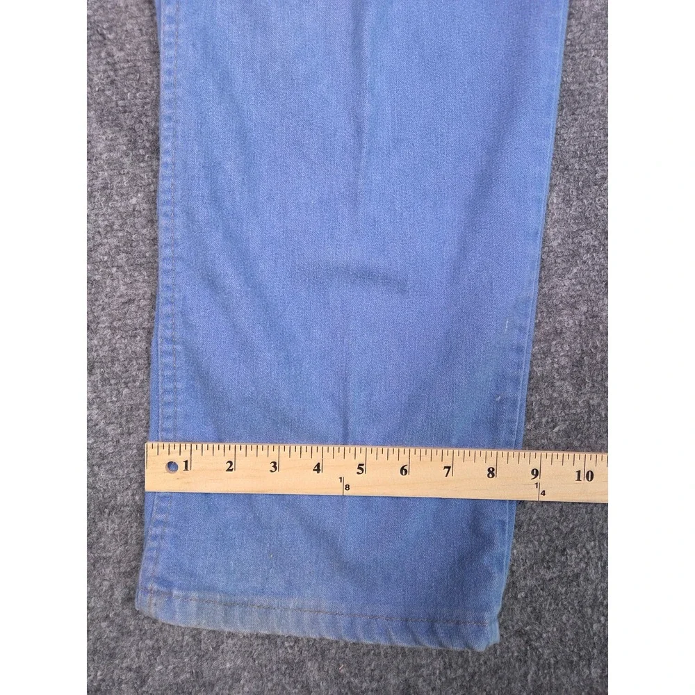 Vintage Wrangler Denim Jeans Mens 40x30 Blue Light Wash Made in USA 80495LB - Picture 11 of 11